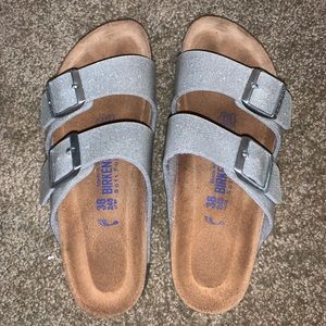 Silver sparkle Birkenstock’s